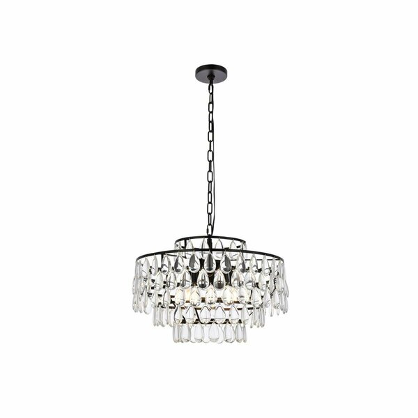 Lighting Business 20 in. Mila Pendant in Black LI2955494